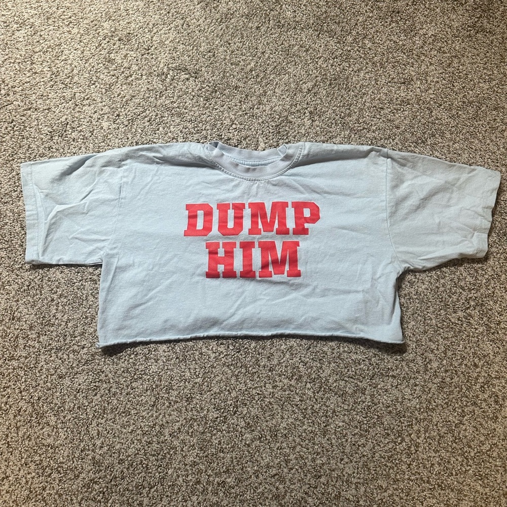 Barstool sports Dump Him Graphic Tee - Light Blue